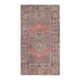 1970s Turkish Oushak Handmade Wool Cotton Brown Runner Rug 108x193