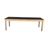 Large black patinated tray table