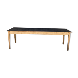 Large black patinated tray table