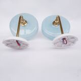 Clichy glass swan neck wall lights
