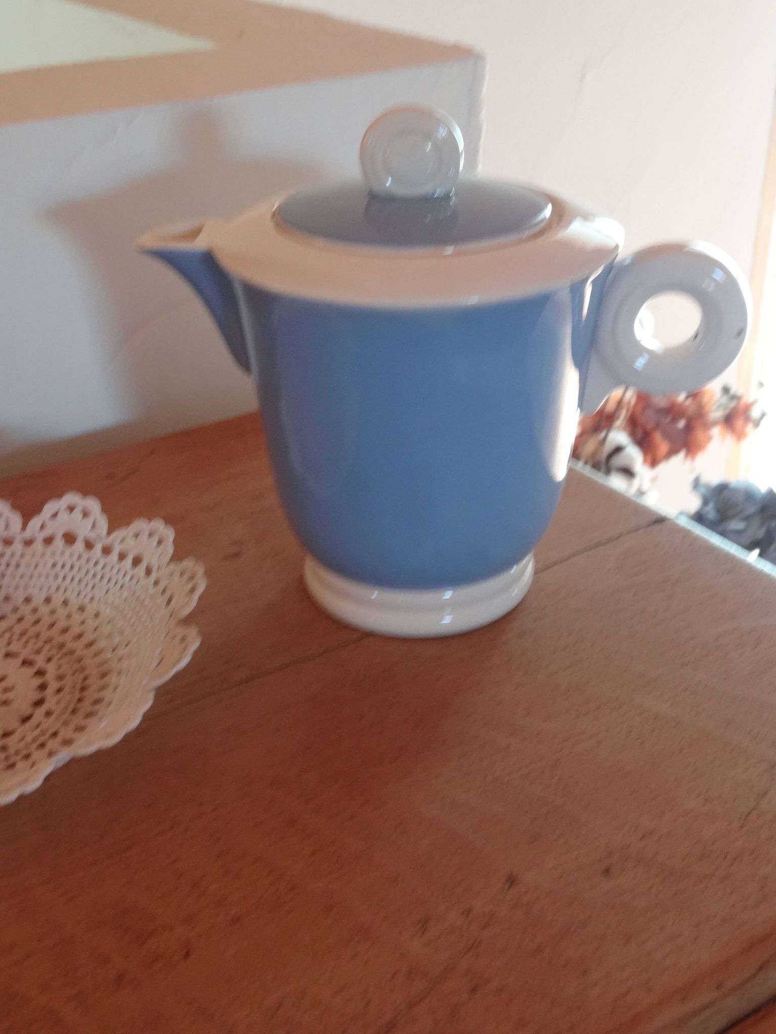 Art Deco teapot Digoin and Sarreguemines