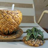 Plat en barbotine ananas