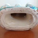 Pair of Monaco Cerart candlesticks floral decor 1950 1960