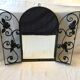 Art Nouveau wrought iron mirror