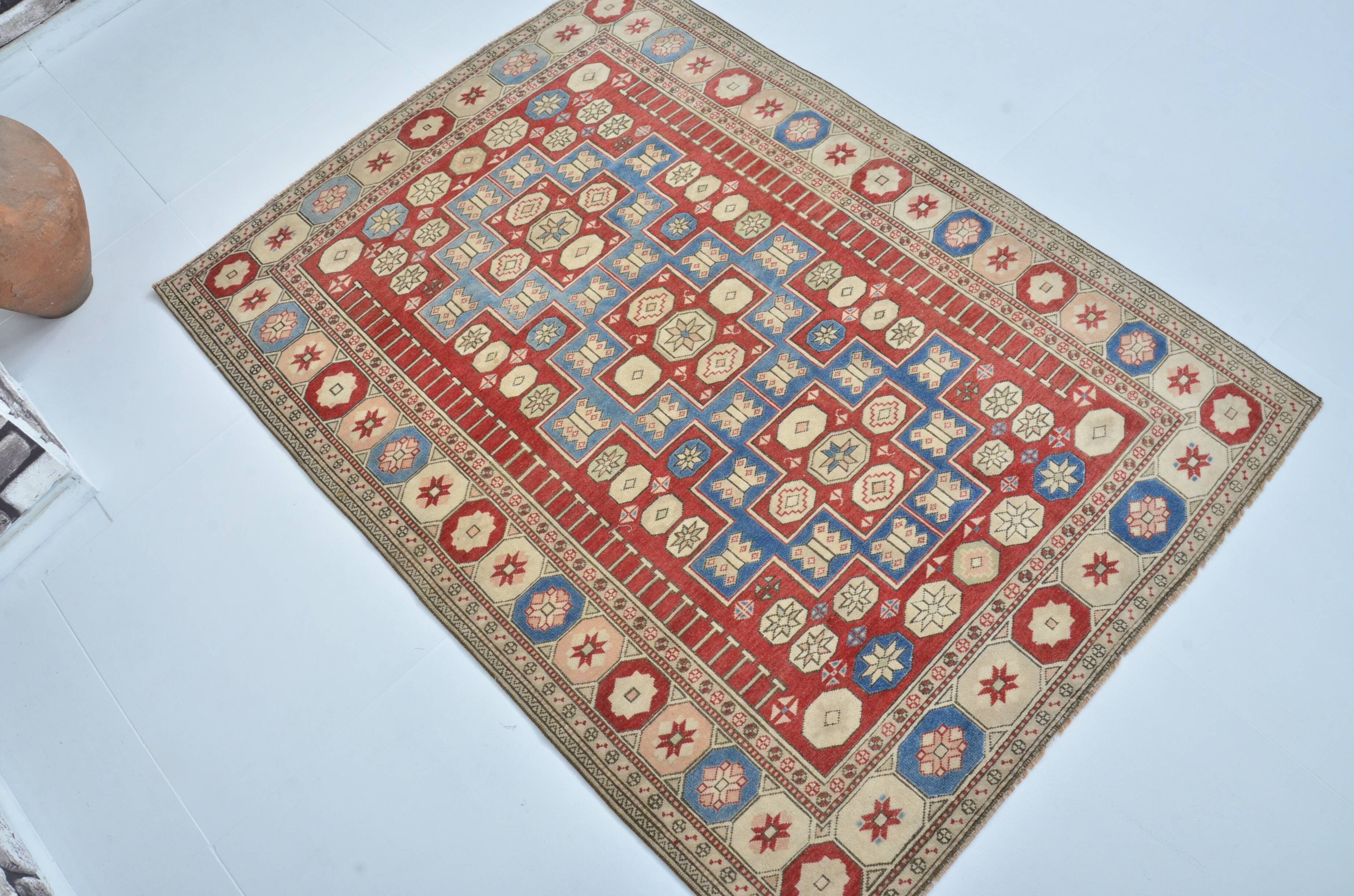 Colorful Hanknotted Vintage Carpet sku 3567