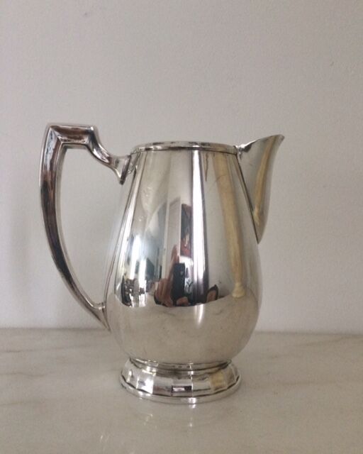 Christofle Art Deco silver metal milk pot