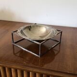 Mid-century modern silver-plated bowl / vide poche, PM Italy 1970s