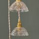 Vintage triple suspension lampshade in cut glass - tableware collection