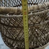 Porte-plante, cache-pot en rotin