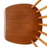 1960s Swedish "Pinnstol" chair - Teak seat with beech frame