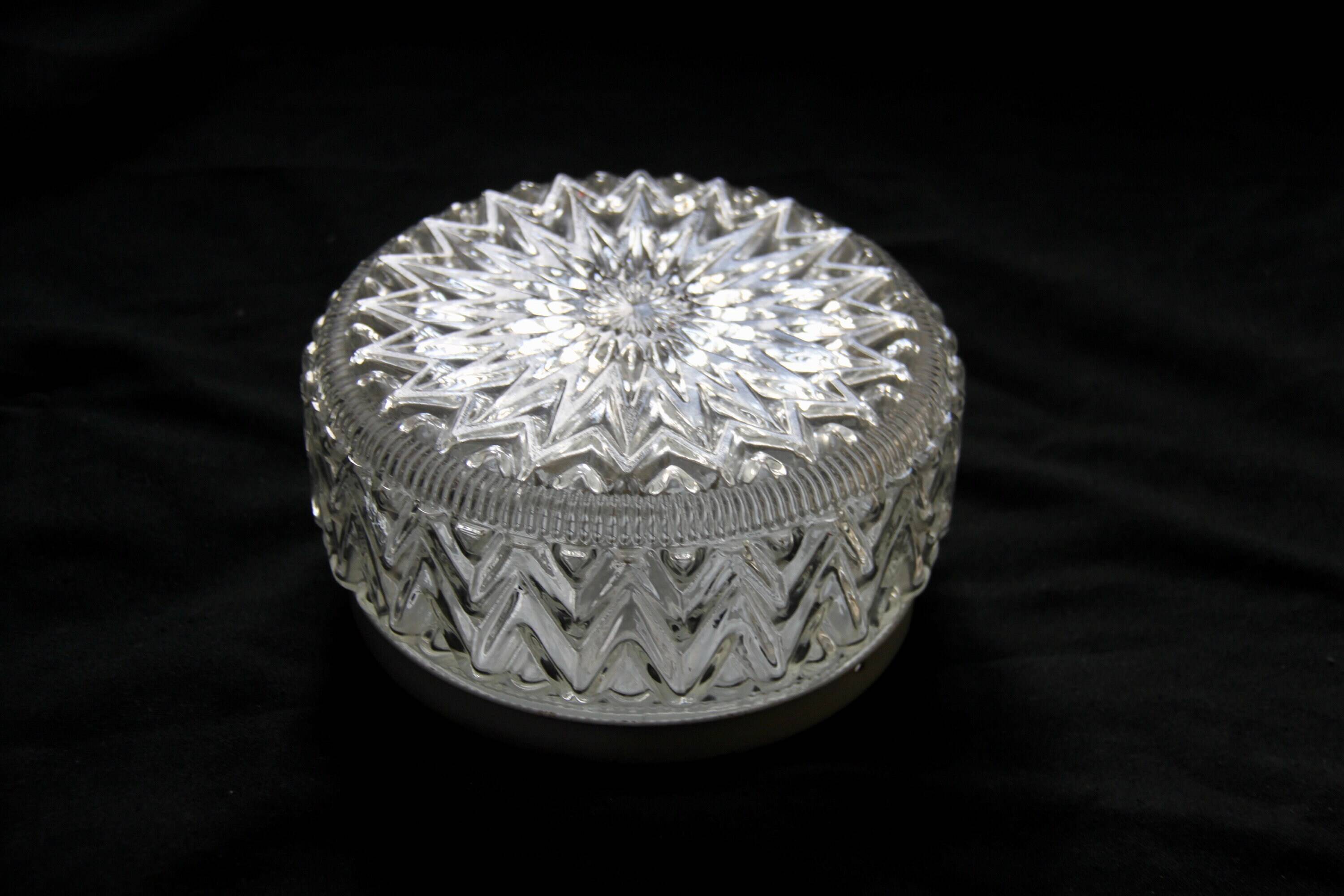 Plafonnier rond motif étoile seventies