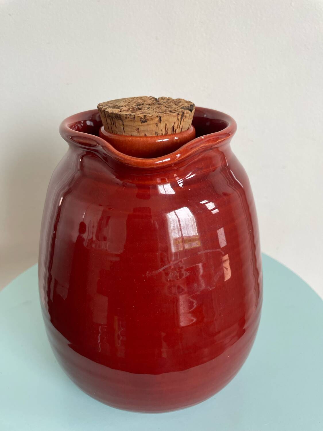 Pichet en grès émaillé signé B. Biot –