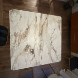 Square marble table