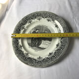 Talking plate "the song at all ages" earthenware Creil and Montereau