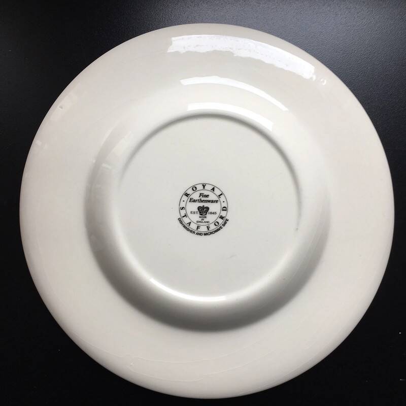 Assiette Royal Stafford Dessert Herdsman Black