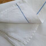 Embroidered sheet, blue swallow pattern, 88x170 cm