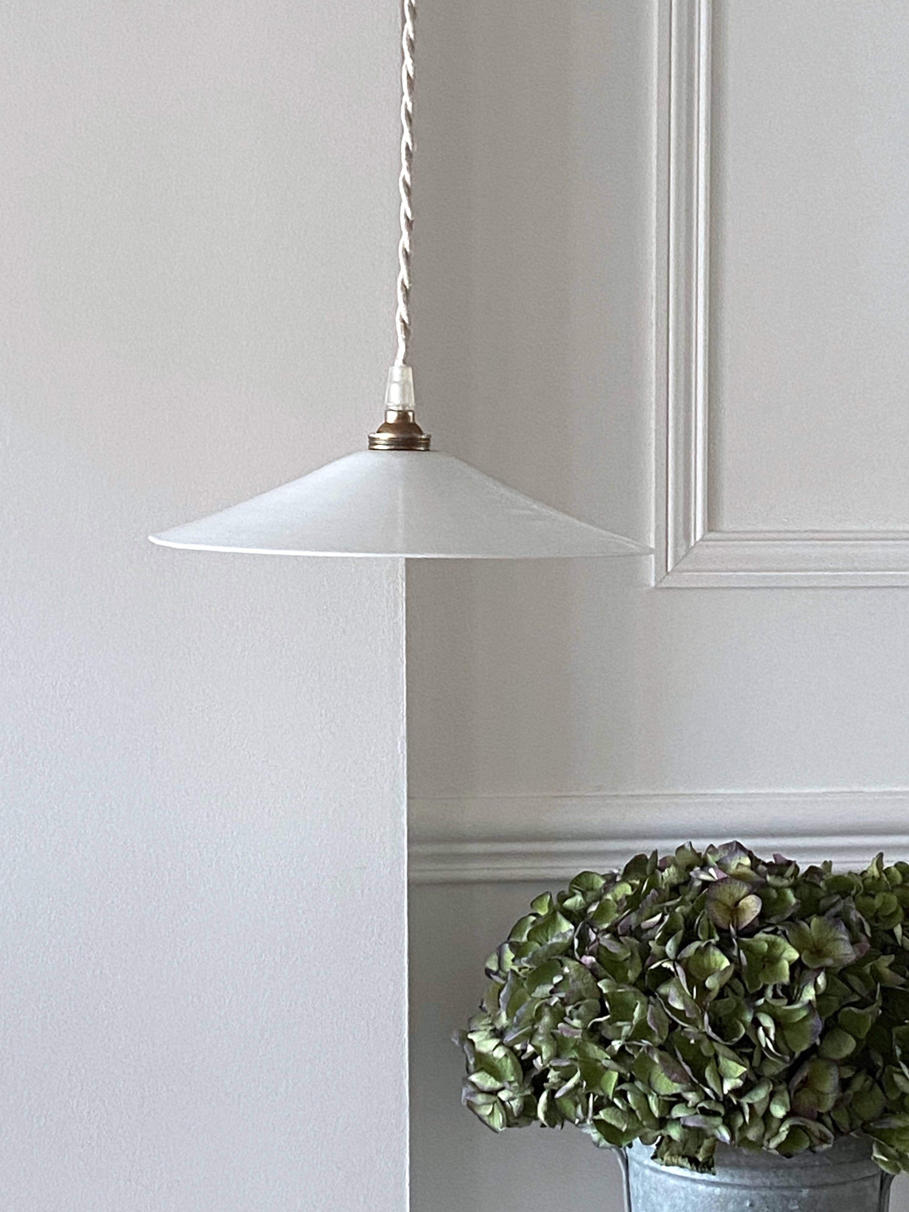Opaline pendant light