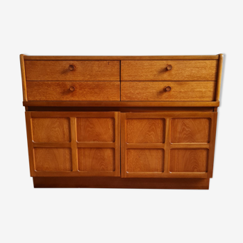 Restored teak nathan squares sideboard from the 1960s