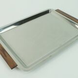 Mid century modern bowl set dip bowls party serving set stainless steel and wood 1960s