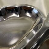 Stainless steel leaf-shaped dish