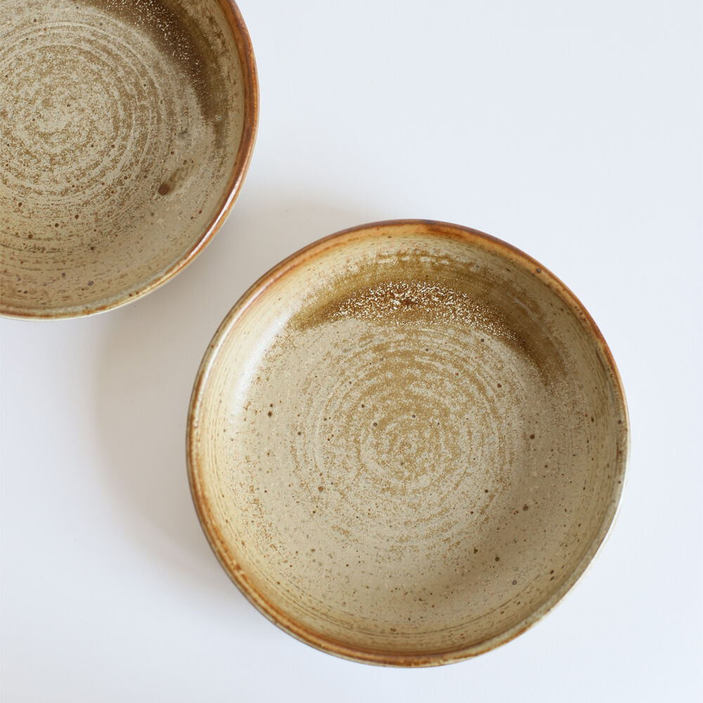 Set of 4 stoneware plates