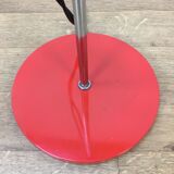 Floor lamp space age 2 spots red and chrome 1970