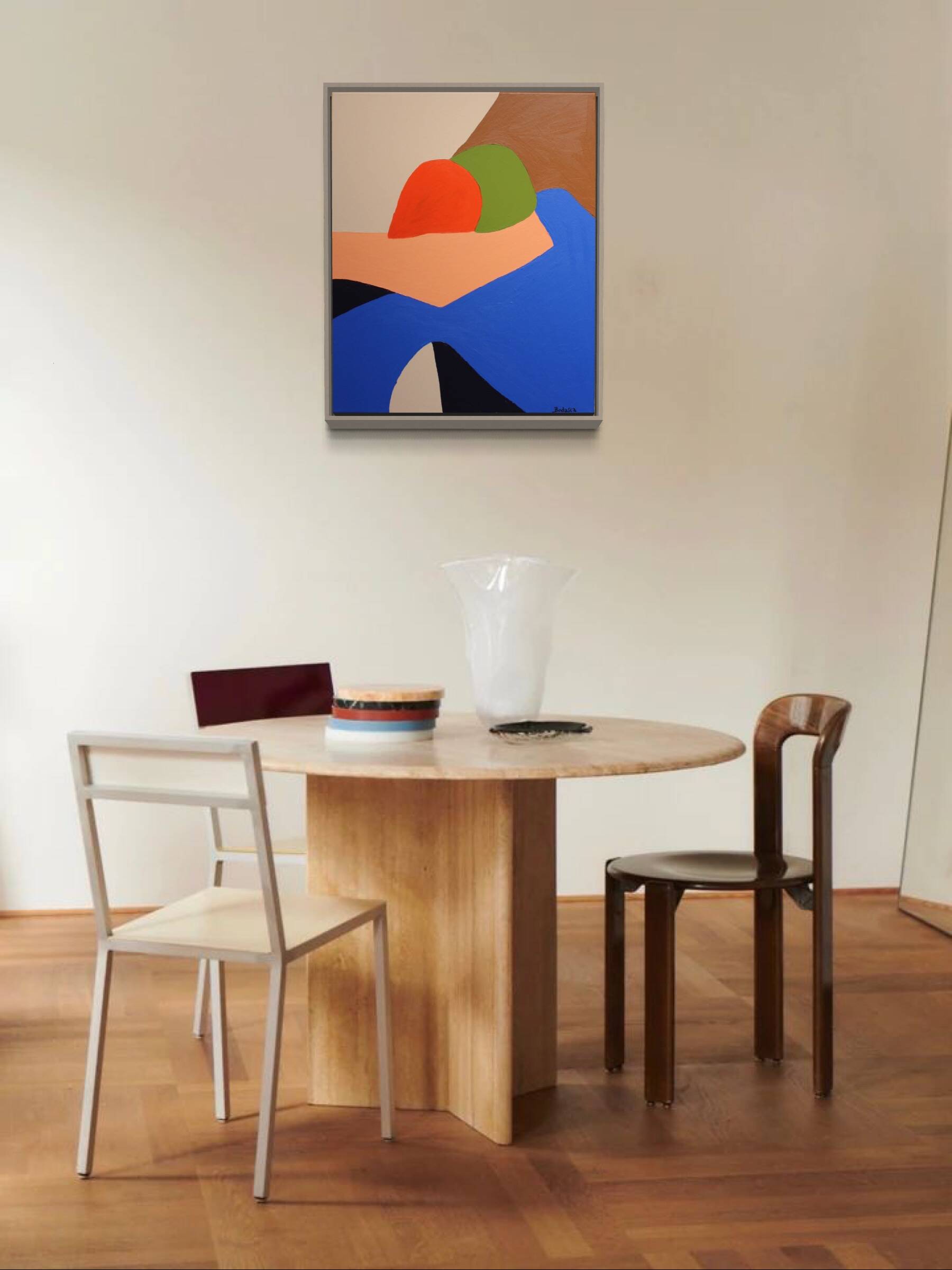 Figurative painting on stretched canvas "in your arms" by Bodasca