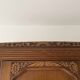 Antique 3-door Art Deco wardrobe in wood with mirror