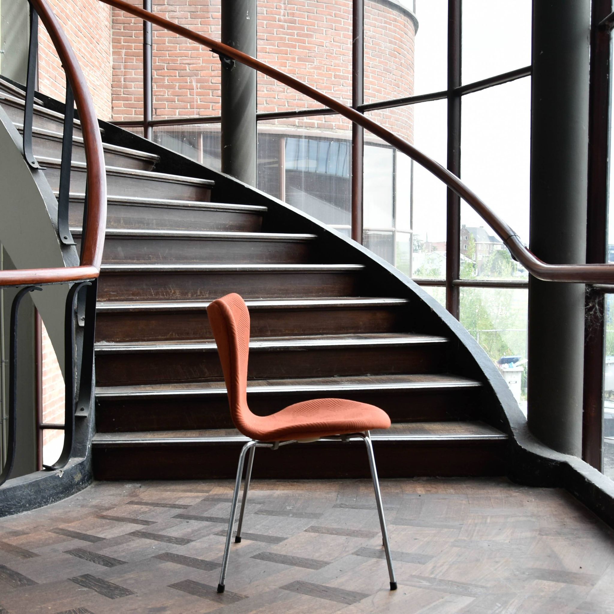4 chaises Fritz Hansen Butterfly rembourrées