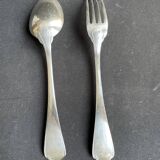 12 Christofle table forks and 12 spoons