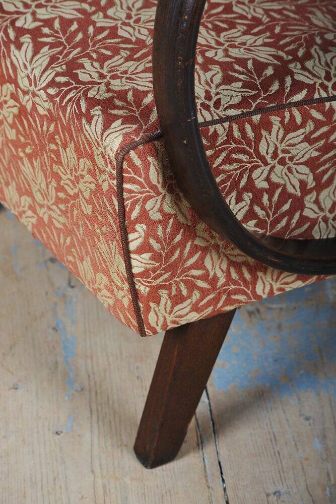 Art Deco Lounge Chair in Beech by J. Halabala for Up Zavody, 1930s
