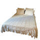 White vintage crochet bedspread