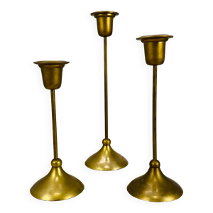 Trio de bougeoirs scandinaves en