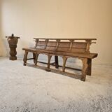 Banc chine XIXeme Orme Massif Temple