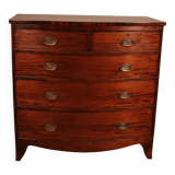 Bombé commode in mahogany from the early 19th century.