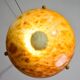 Art Deco great design brown alabaster chandelier, 1940s