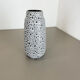 Pottery super white color fat lava multi-color vase scheurich germany wgp, 1970