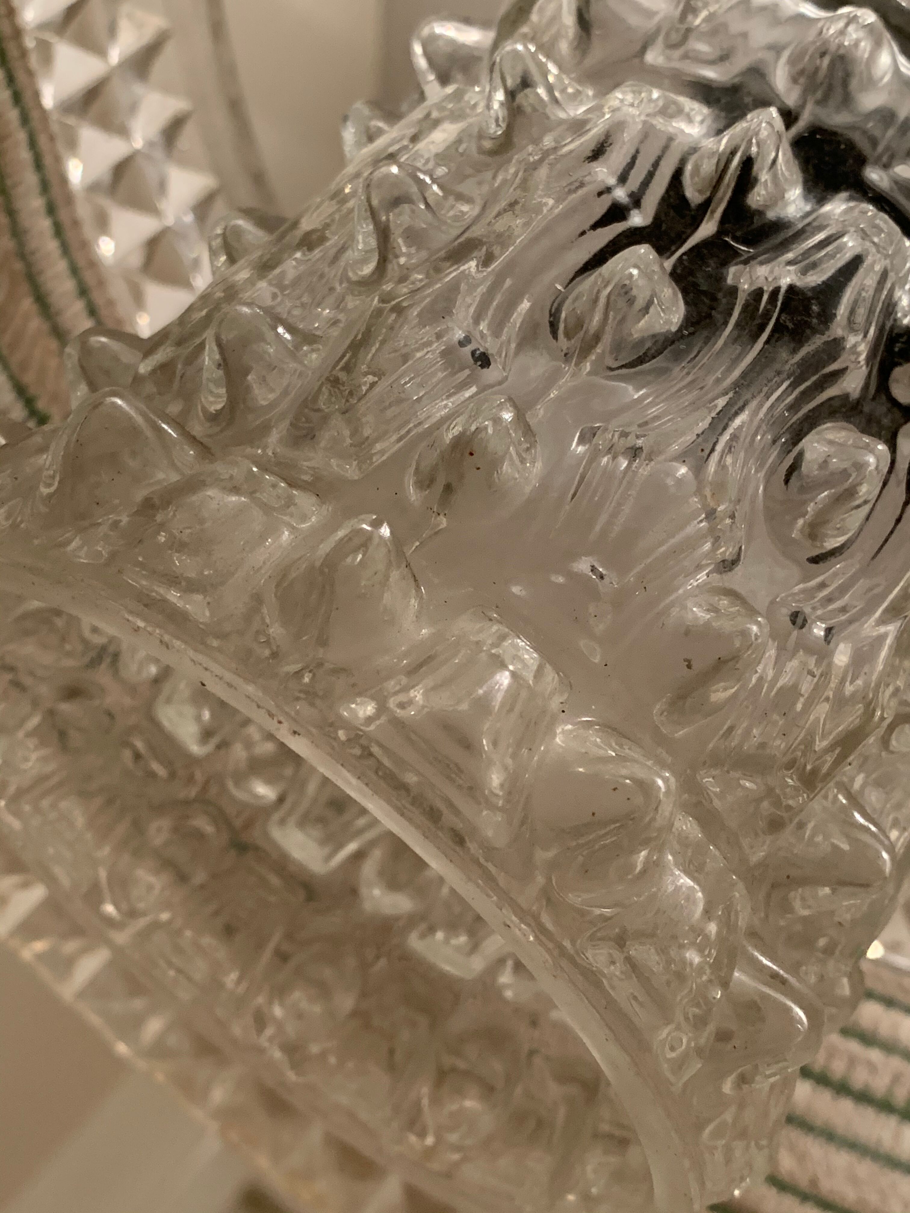 Glass and plexiglass suspension 1970