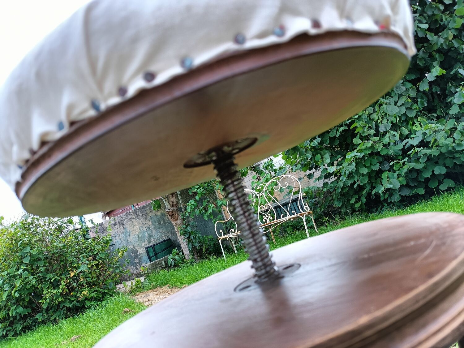 Old style piano stool louis xvi