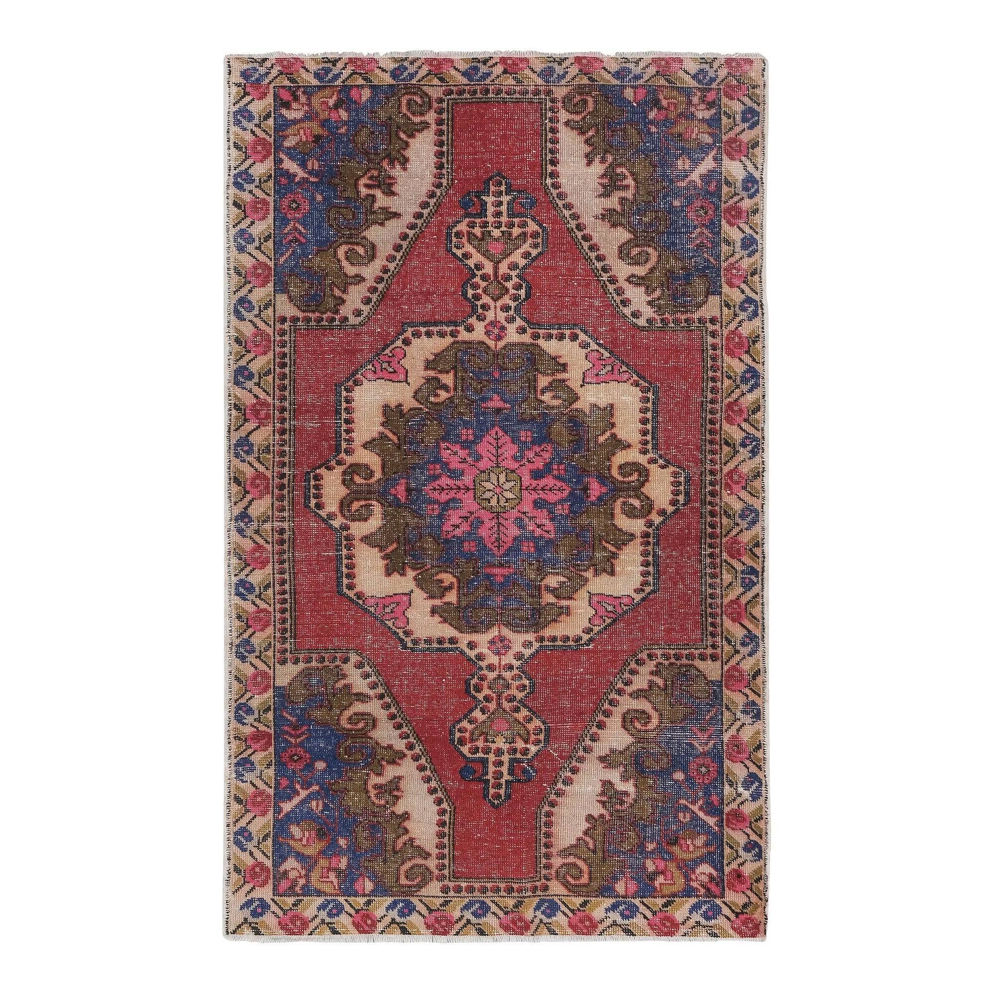 Vintage Turkish Oushak rug 135x220 cm