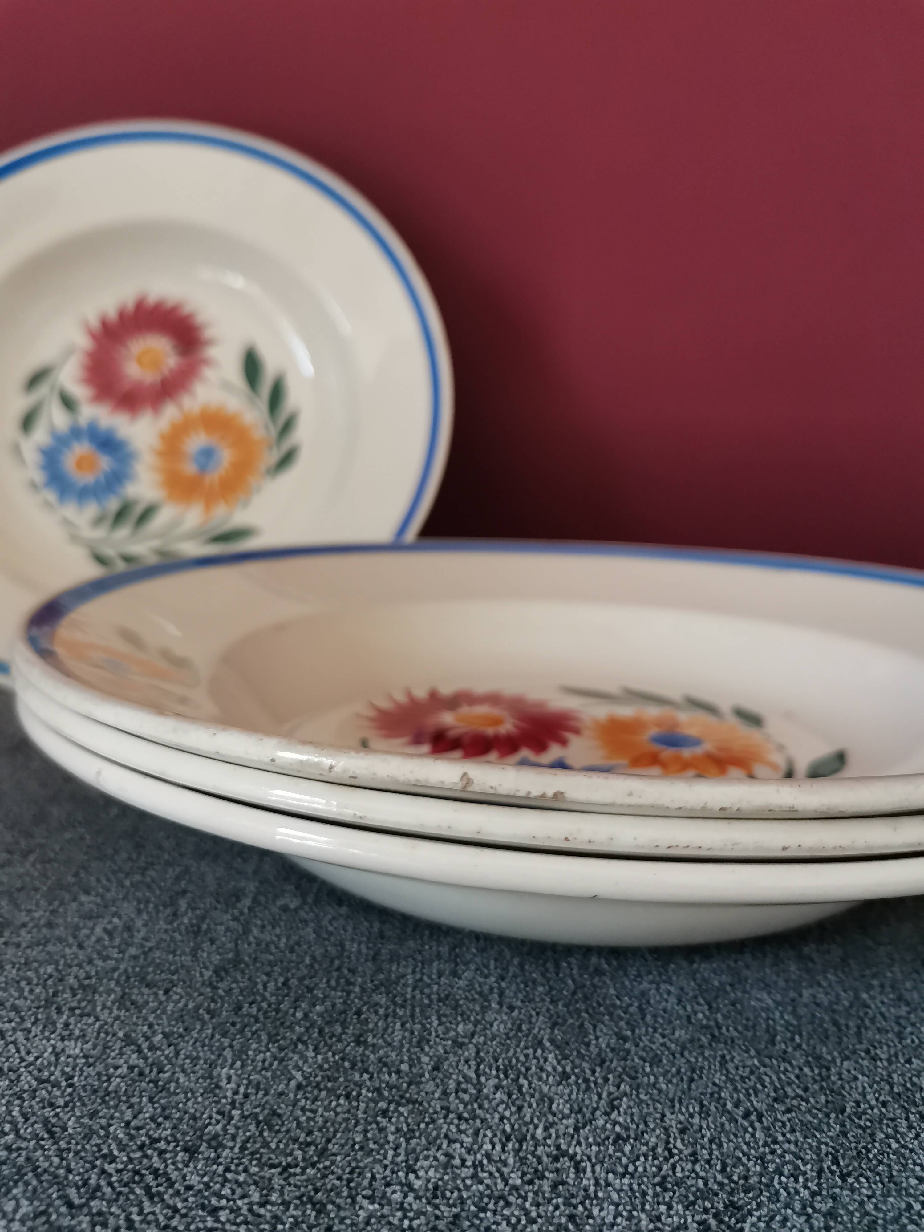 Rustic Flowers Lunéville Plates