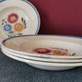 Assiettes Rustique Fleurs Lunéville