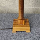 Art deco lamp in turned wood 1930