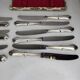12 silver-plated knives mid-15th century
