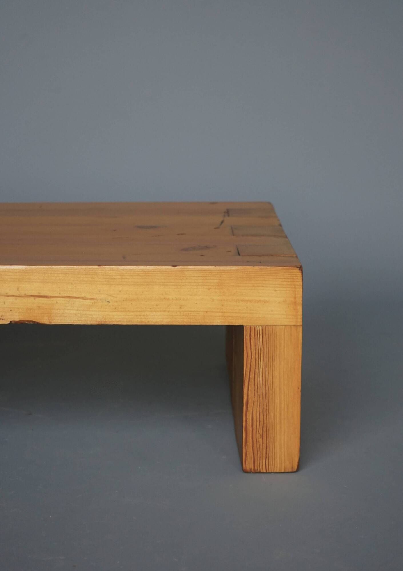 Low Pine Coffee Table in the style of Charlotte Perriand, 1960s
