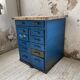 Meuble établi rangement militaire industriel bleu