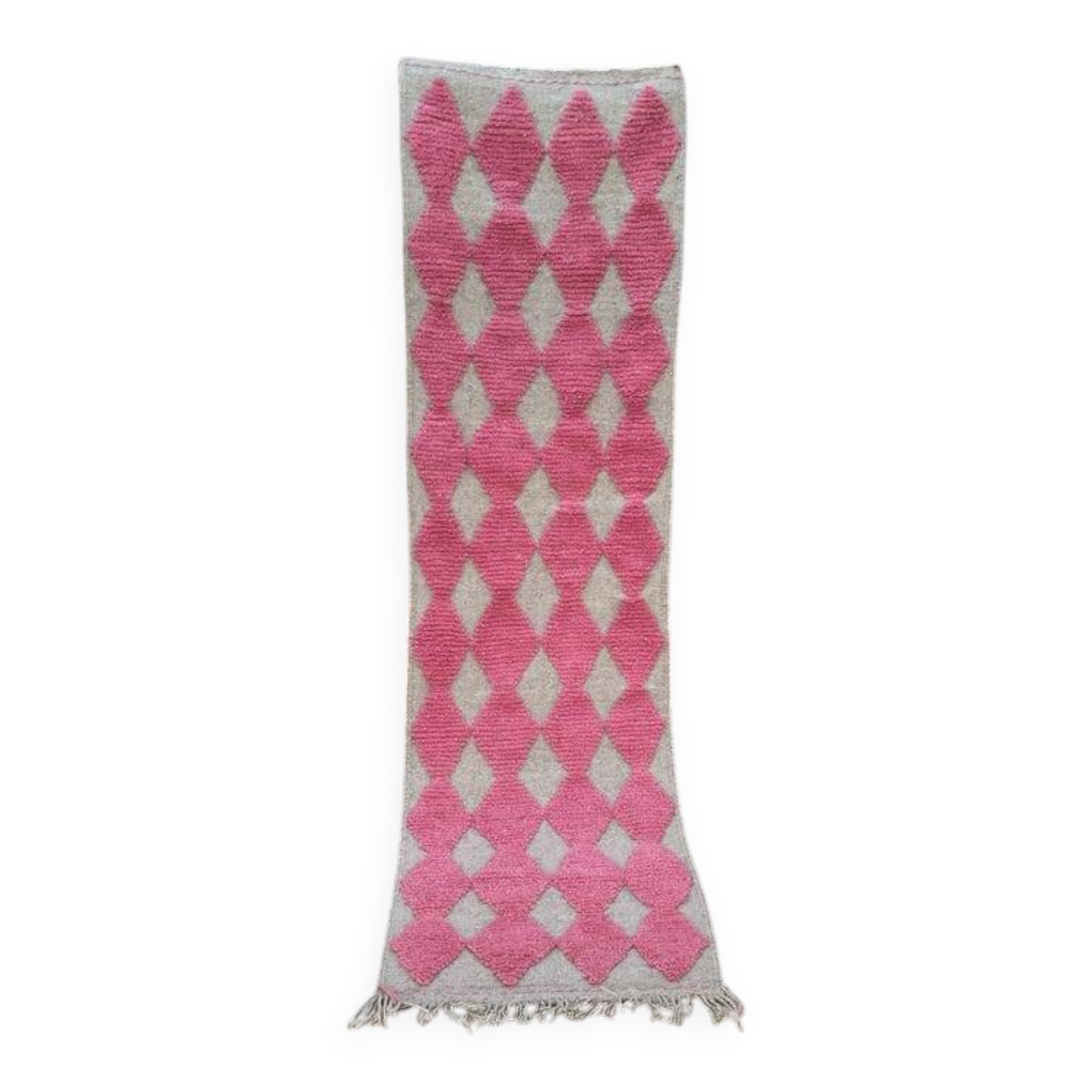 Handmade wool runner rug 400cm x 70cm