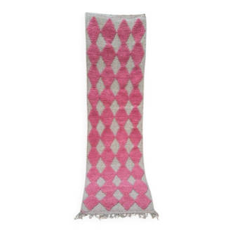 Handmade wool runner rug 400cm x 70cm