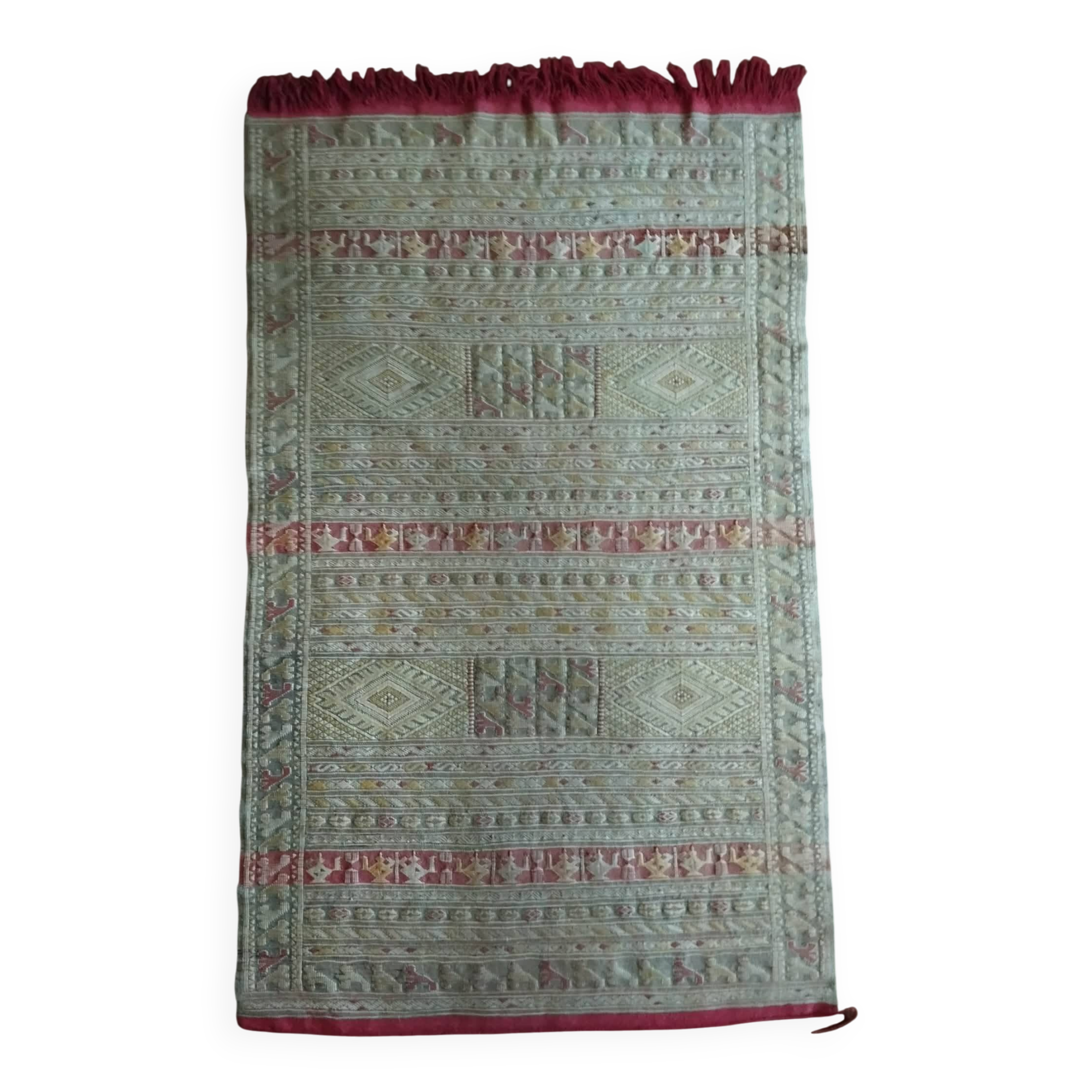Handmade Berber Kilim Zemmour 187x115cm