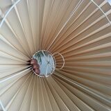 Vintage light pink pleated lampshade from Denmark